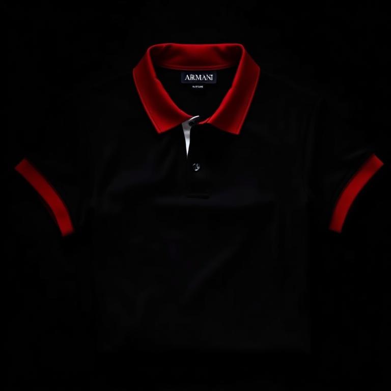 Armani Polo Majica – Crna/Crvena